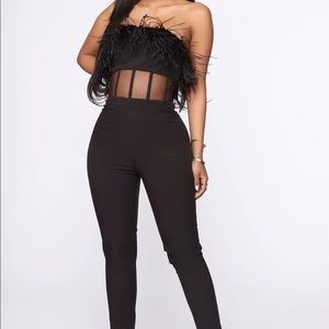 Fashion Nova - Black Strapless Jumpsuit